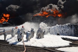 На нафтобазі під Васильковом ліквідовані осередки відкритого горіння - ДСНС