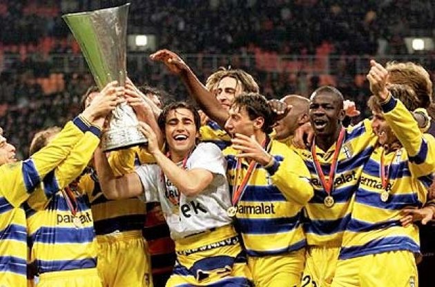 "Парма" тричі вигравала єврокубки