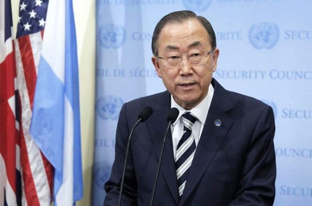 Пан Гі Мун виступив з промовою в ПАРЄ без критики Росії