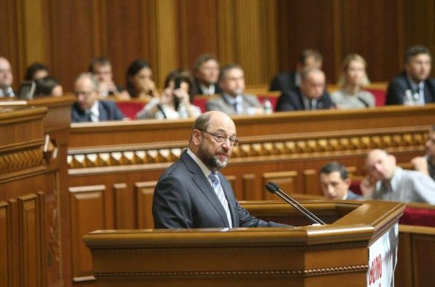 Мартін Шульц у Верховній Раді. Ілюстрація