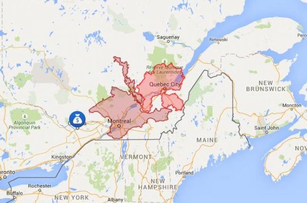 На фото изображена оккупация Россией территории в Украине, Грузии и Молдове