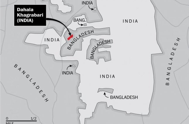 Індія і Бангладеш обмінялися землями, вирішивши унікальний територіальний спір