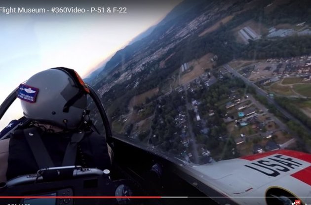 Представлено 360-градусне відео польоту на винищувачі
