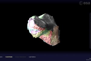Європейське космічне агентство опублікувало інтерактивну карту комети Чурюмова-Герасименко