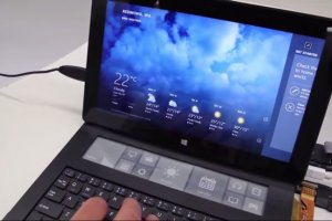 Компания Microsoft разработала чехол-клавиатуру со встроенным e-ink дисплеем