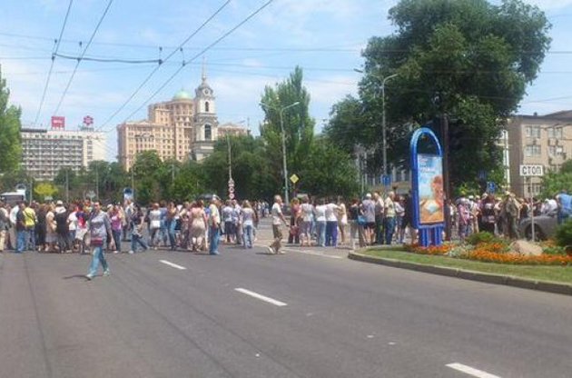 В "ДНР" разогнали митинг местных жителей