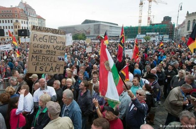 В Германии состоялась акция протеста против мигрантов