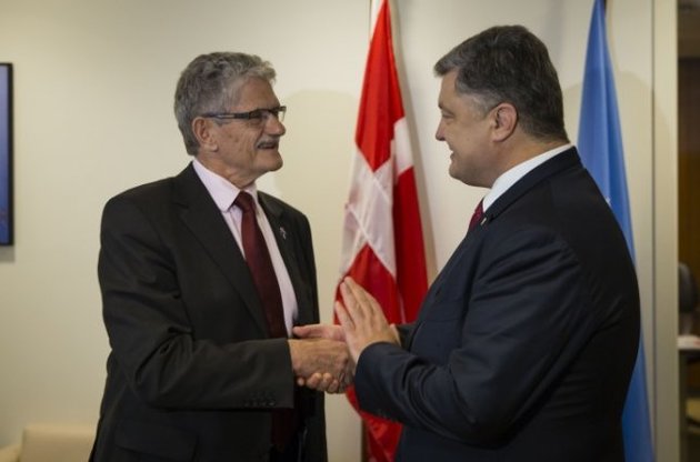 Порошенко провел встречу с председателем 70-й сессии Генеральной Ассамблеи