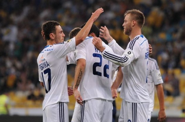 Динамовцы празднуют успех