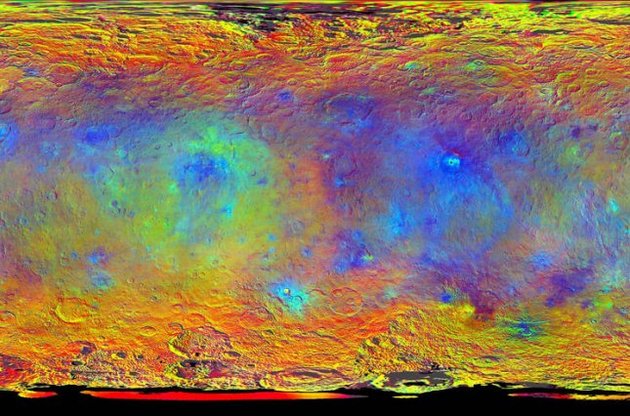 Карта поверхности Цереры