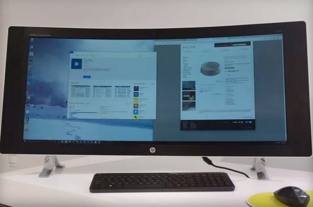 HP представила моноблок із зігнутим дисплеєм діагоналлю 34 дюйма
