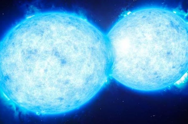 Зірки здійснюють повний оборот навколо загального центру тяжкості трохи більше, ніж за один земний день