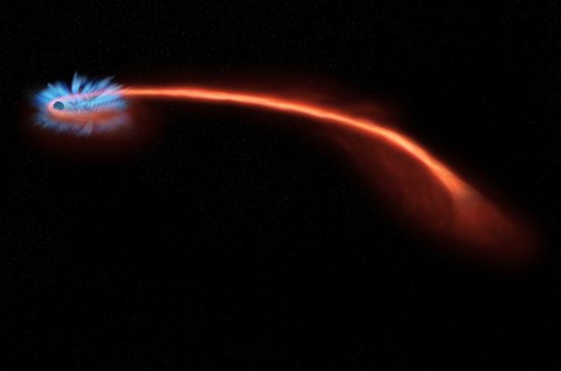 NASA представило видео уничтожения звезды черной дырой