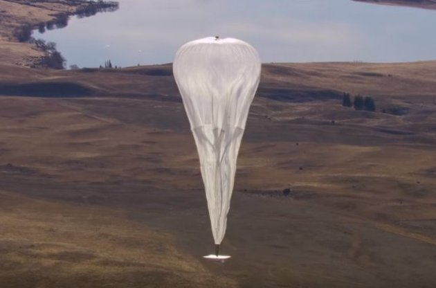 Google запускает 300 воздушных шаров для раздачи интернета