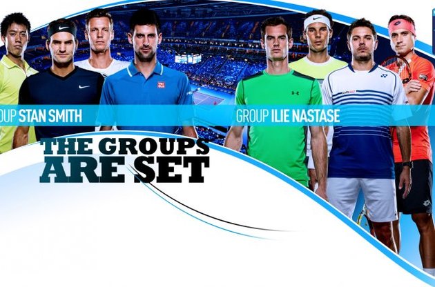 Джокович и Федерер попали в одну группу на Итоговом турнире ATP