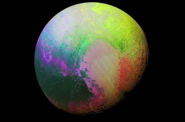 NASA представило "психоделическую" фотографию Плутона