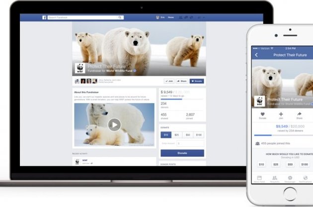 Facebook тестує кнопку &quot;пожертвувати&quot;