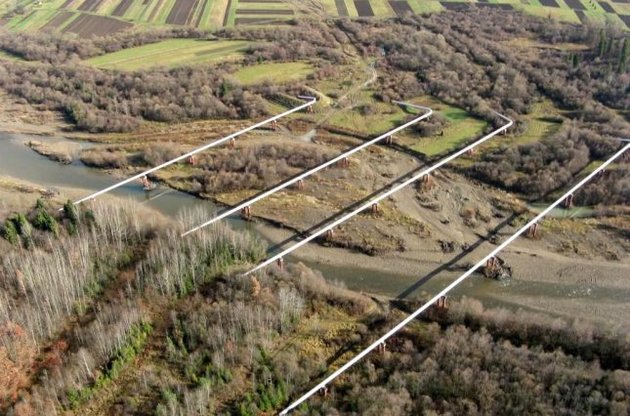 В Украине завершено строительство 10 км нового участка транзитного газопровода