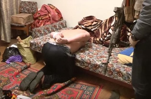 Обнародовано видео со спецоперации по задержанию ДРГ в Киеве