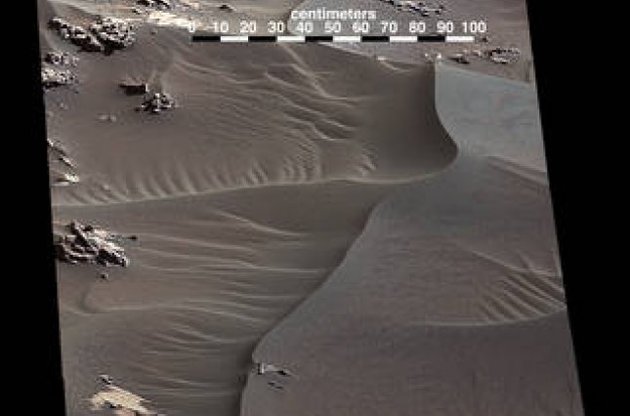 Марсоход Curiosity передал на Землю детальные фото песчаных дюн в окрестностях горы Шарп
