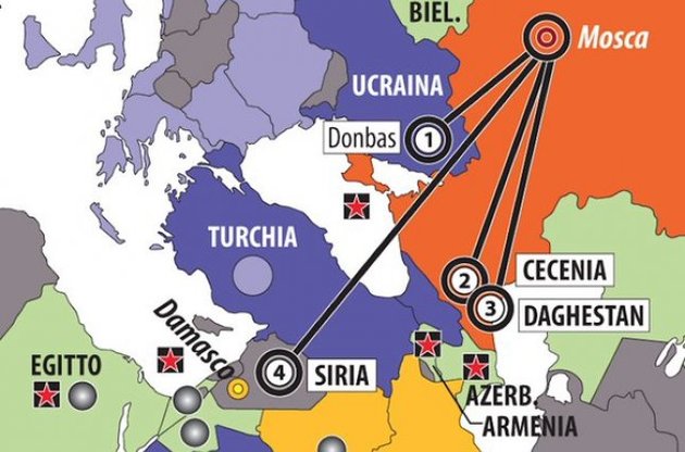 В Италии издание напечатало карту России с Крымом