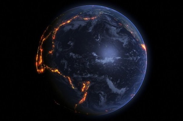 Кожна точка відповідає землетрусу