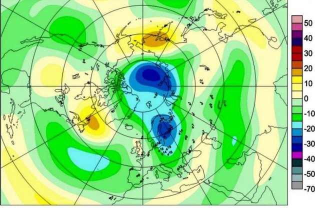 Весной над Арктикой могут появиться рекордные озоновые дыры