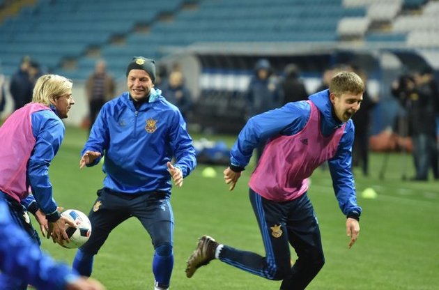 Сборная Украины готовится к матчу в Одессе