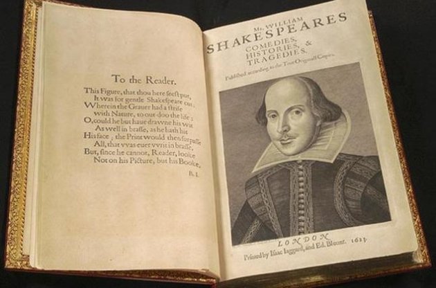 В Шотландии обнаружен первый фолиант пьес Шекспира