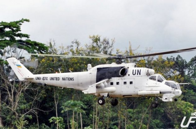Украина перебросит в Донбасс три боевых вертолета из Либерии