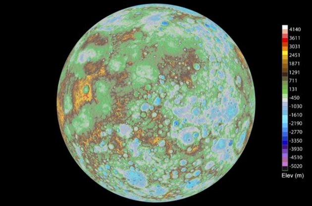 NASA представило першу глобальну топографічну модель Меркурія