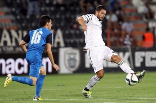 Шахов дебютировал за ПАОК в еврокубках