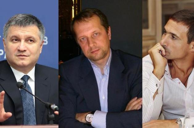 Министр внутренних дел Арсен Аваков, предприниматель Роман Дружбин, народный депутат от НФ Игорь Котвицкий