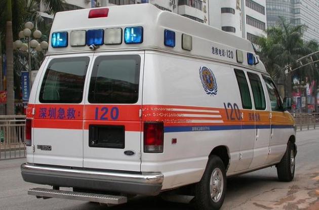 На месте взрыва в городе Данян работают спасатели