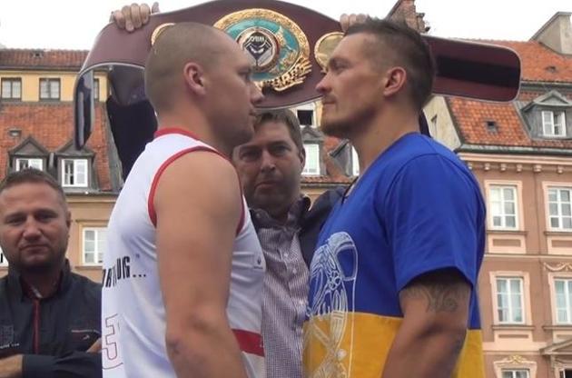 Усик и Гловацки встретились лицом к лицу