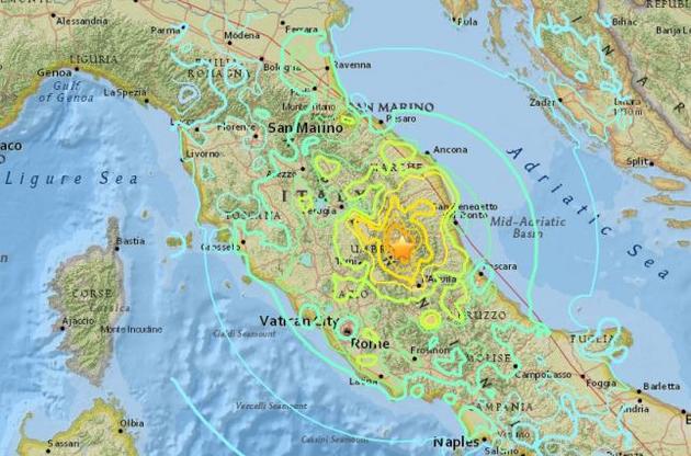 Поки нічого невідомо про можливих постраждалих в результаті нових поштовхів в Італії