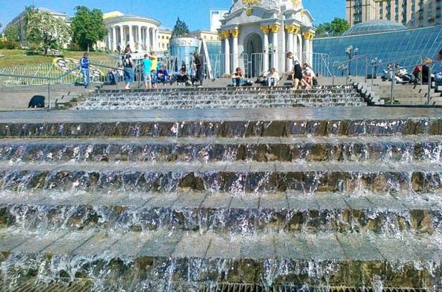 Сьогодні на Майдані в Києві знову включать каскадний фонтан
