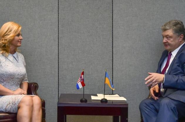 Порошенко встретился с президентом Хорватии