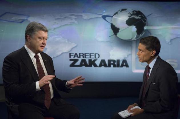 Президент Украины рассказал американским телезрителям о российской оккупационной армии в Донбассе