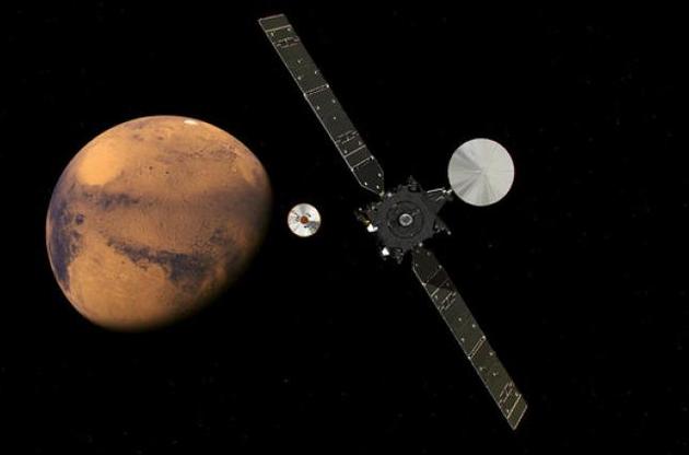 Зонд Schiaparelli приземлився на Марсі