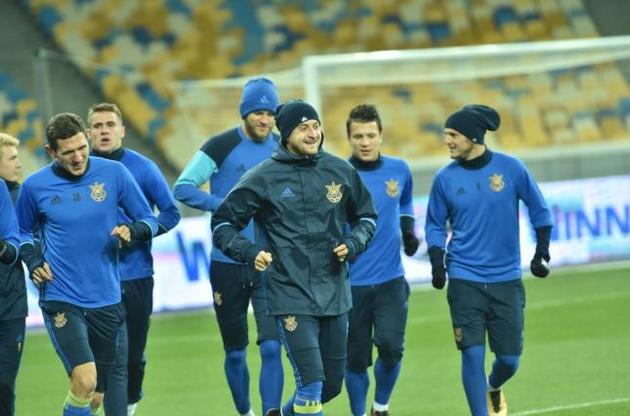 Украинцы готовятся к матчу в статусе фаворитов