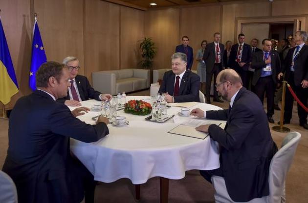 Порошенко обсудил с лидерами ЕС расширение доступа "Газпрома" к газопроводу OPAL