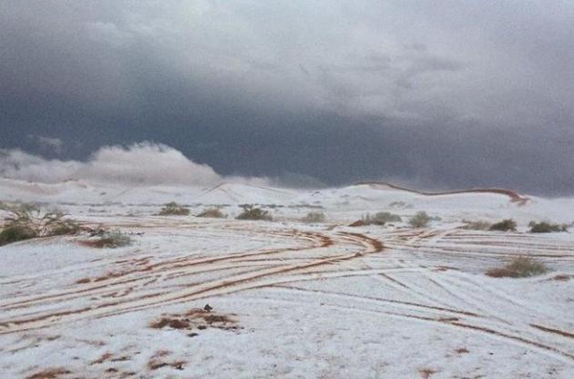 Саудівська Аравія в снігу
