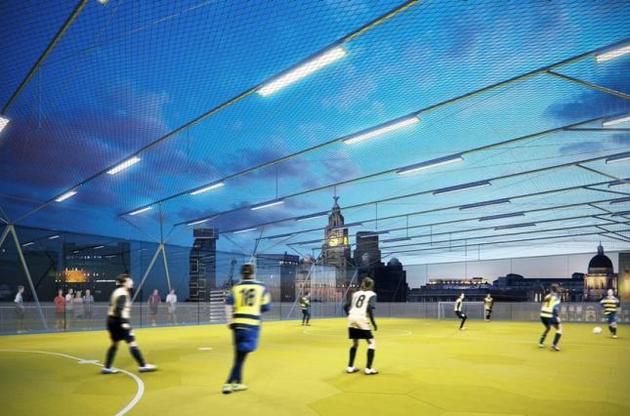 В Великобритании разработали концепт мобильных футбольных полей