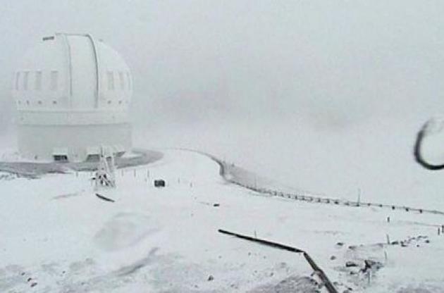 Сніг накрив острів Гаваї