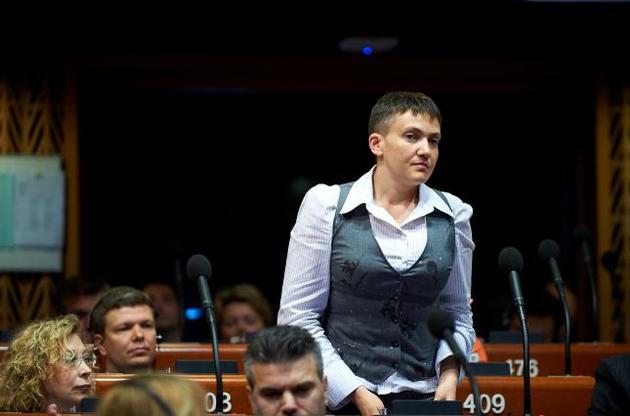 На следующей неделе депутаты рассмотрят исключение Савченко из украинской делегации в ПАСЕ