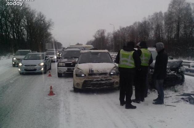 У Житомирській області зіткнулися 14 автомобілів