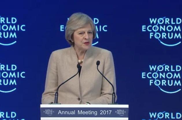 Мэй считает, что Brexit позволит Великобритании стать одним из торговых лидеров мира.