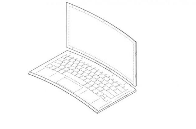 Intel отримала патент на повністю вигнутий ноутбук