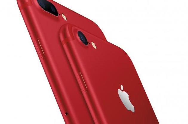 Apple представила красный iPhone 7